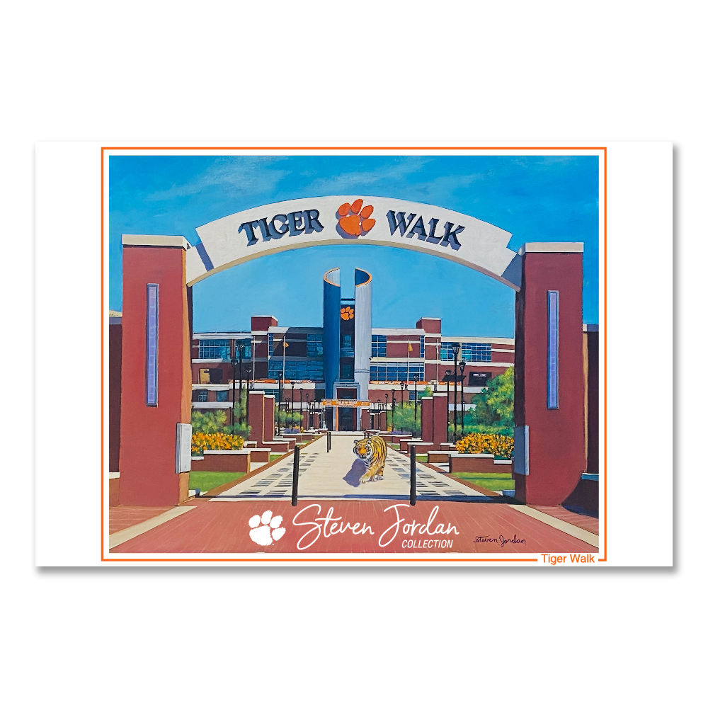 Steven Jordan "Tiger Walk" 4x6 Postcard